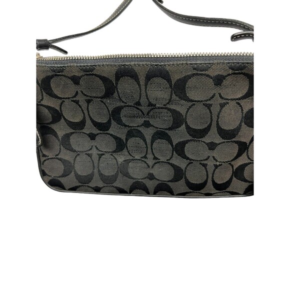 Coach Y2K Signature 2003 Vintage Black On Black Logo Crossbody Bag - L2J-6338 - Picture 11 of 16